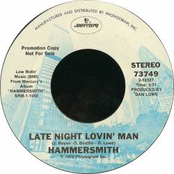 Hammersmith (CAN-1) : Late Night Lovin' Man